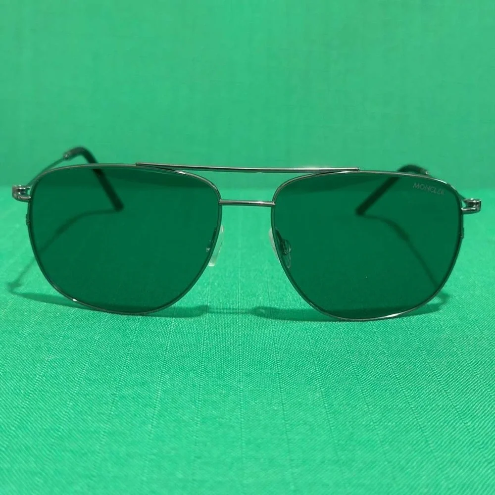 ✨ Moncler Alumni Pilot Sunglasses – Shiny Gunmetal – NEW – Made in Italy ✨ - Picture 2 of 4